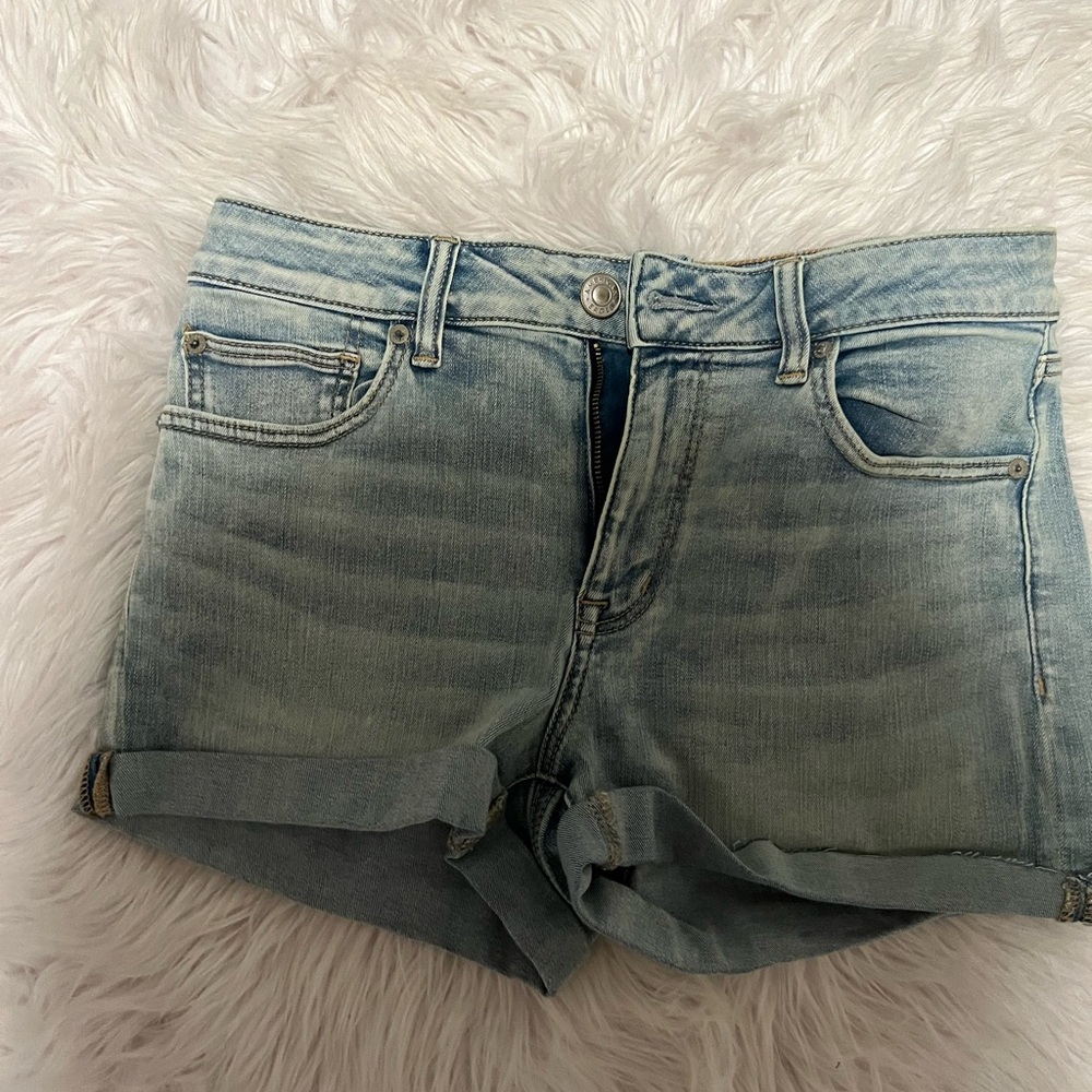 American Eagle Outfitters Light Blue Jean Shorts